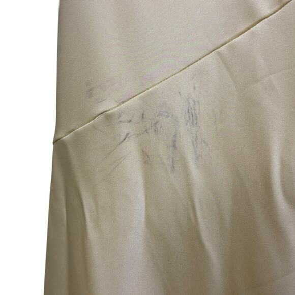 Helsa Angelica Backless Maxi Dress Satin Formal Wedding Evening Party Guest XL - Picture 12 of 15